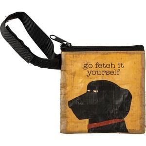 Pet Dog Waste Bag Pouch - Go Fetch It Yourself NEW